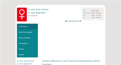 Desktop Screenshot of frauenaerztin-kreuzberg.de