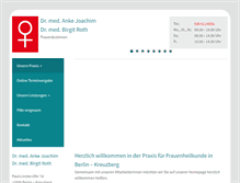 Tablet Screenshot of frauenaerztin-kreuzberg.de